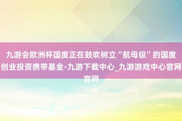 九游会欧洲杯国度正在鼓吹树立“航母级”的国度创业投资携带基金-九游下载中心_九游游戏中心官网